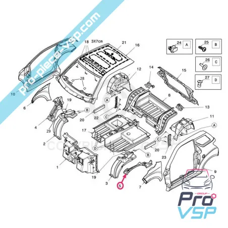 Redați partea frontală din față AD ABS ABS plastic pentru Ligier JS50 JS50L Faza 1