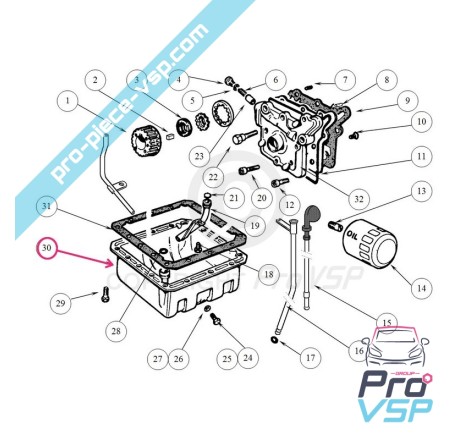 Carter d'huile pour ligier be-up nova microcar virgo