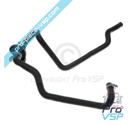 Heating hose with faucet
