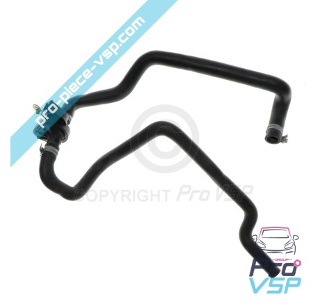 Heating hose with faucet
