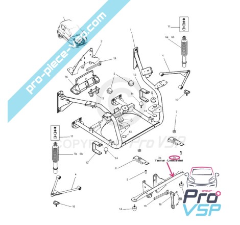 Soporte del motor frontal