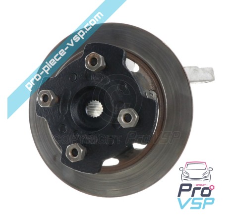 Complete front hub