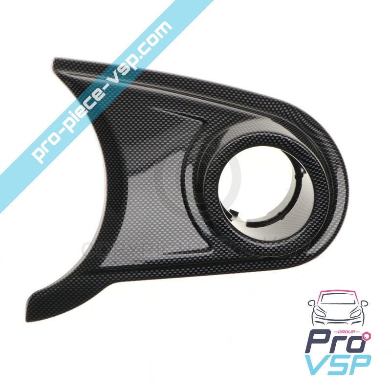 Carbon hubcase of left rear...