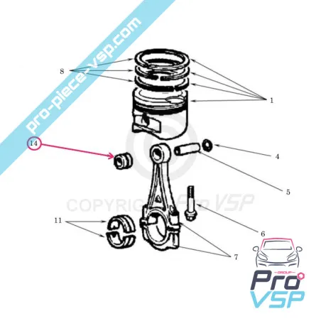 Inelul original original original pentru motor Lombardini benzina
