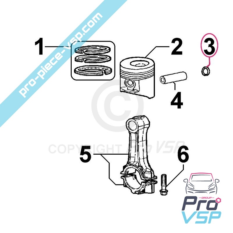 Piston clip