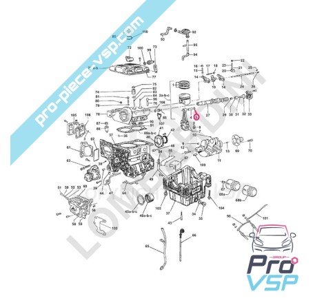 Clipe de pistão motor Lombardini Focs 502