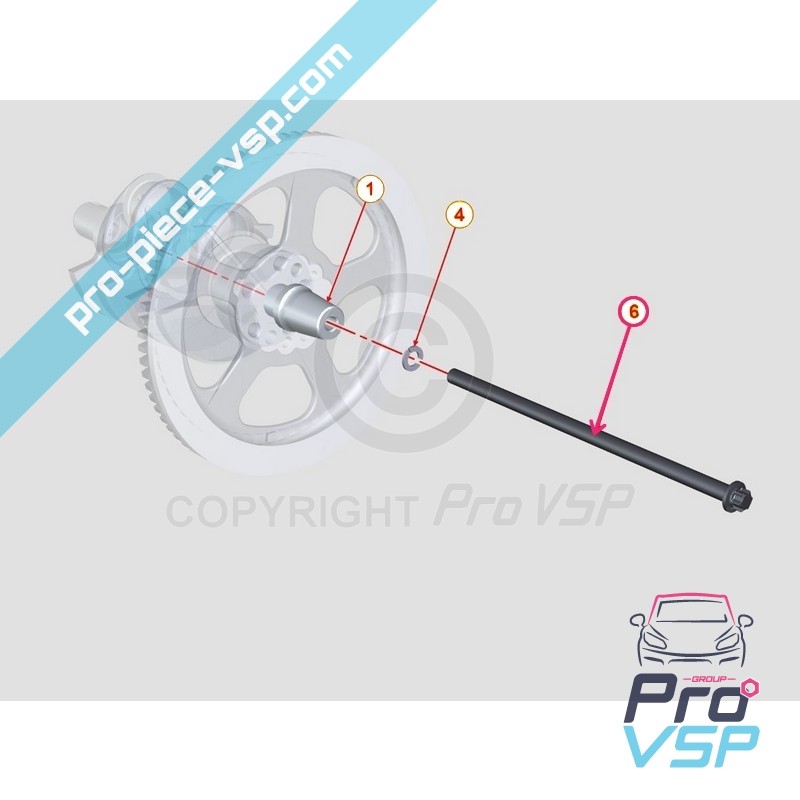 Engine drive screw