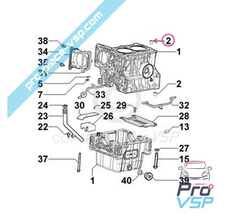 Central cylinder head sleeve