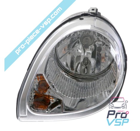 Left headlight (chrome bottom)