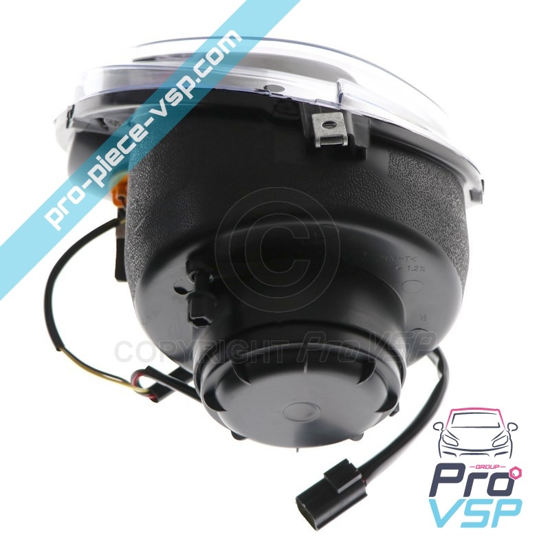 Right headlight (chrome bottom)