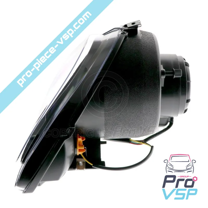 Phare droit fond noir adaptable pour Aixam Mega Phare droit fond noir adaptable pour Aixam Mega