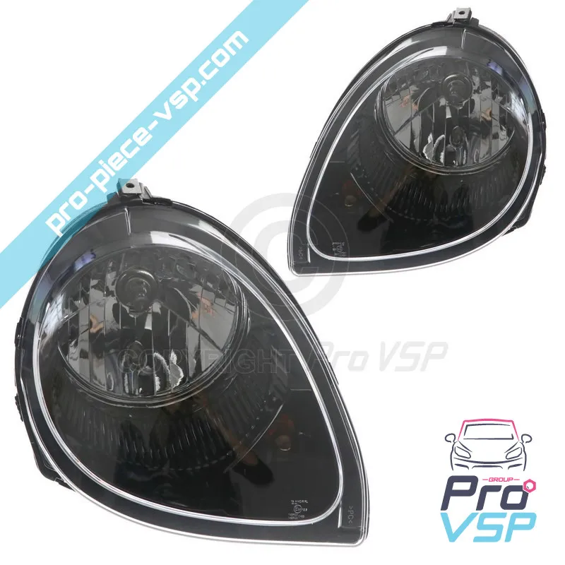 Farol direita e esquerda fundo preto adaptável para Aixam Mega