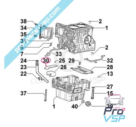 Tampa do motor Lombardini Focs Progress 502 523