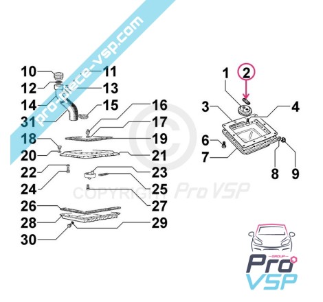 Oil suction gasket