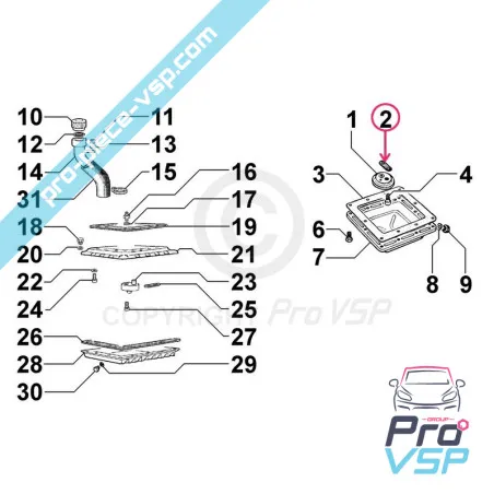 Junta de succión de aceite