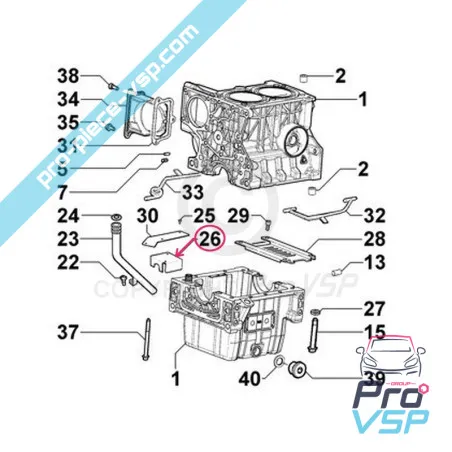 Crépine pour moteur Lombardini Focs Progress 502 523