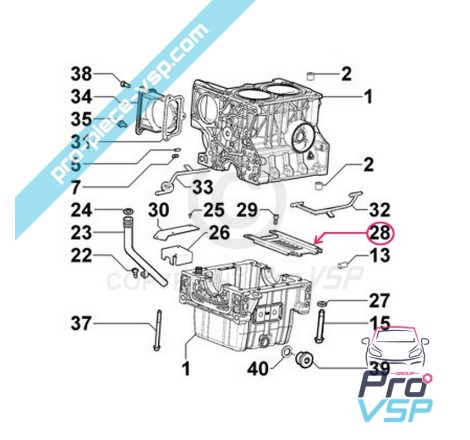 Oil crankcase sheet