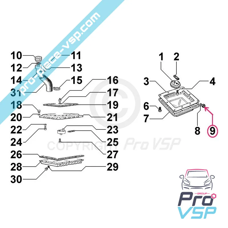 Engine drain plug Lombardini 6LD325