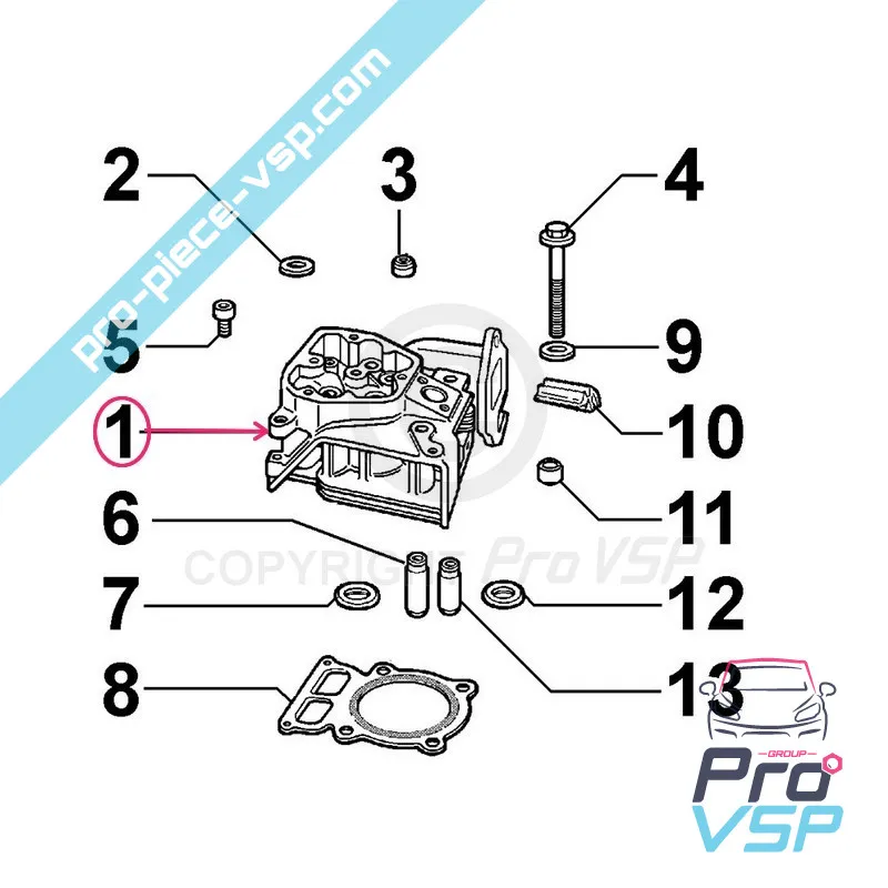 Motorcylinderhuvud Lombardini 15ld