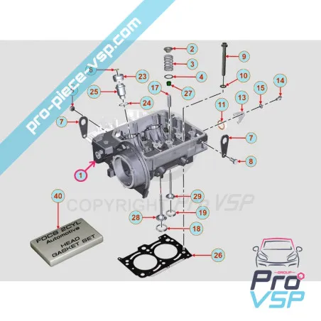 Culasse pour moteur Lombardini Focs 502