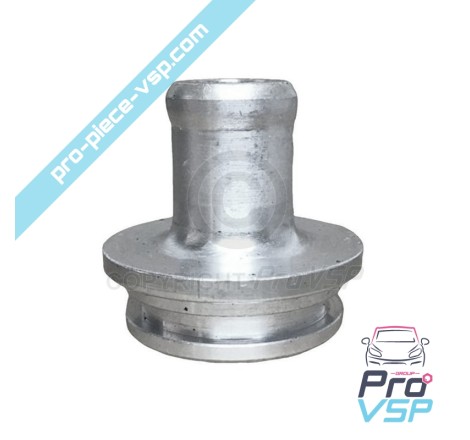Heating hose outlet flange