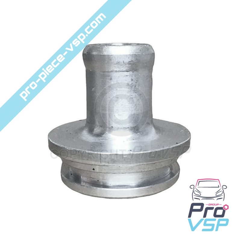 Heating hose outlet flange