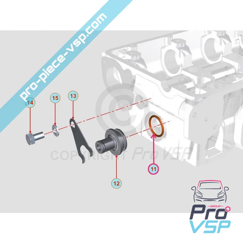 Output flessibile del riscaldamento dell'O-ring per motore Lombardini 502 523