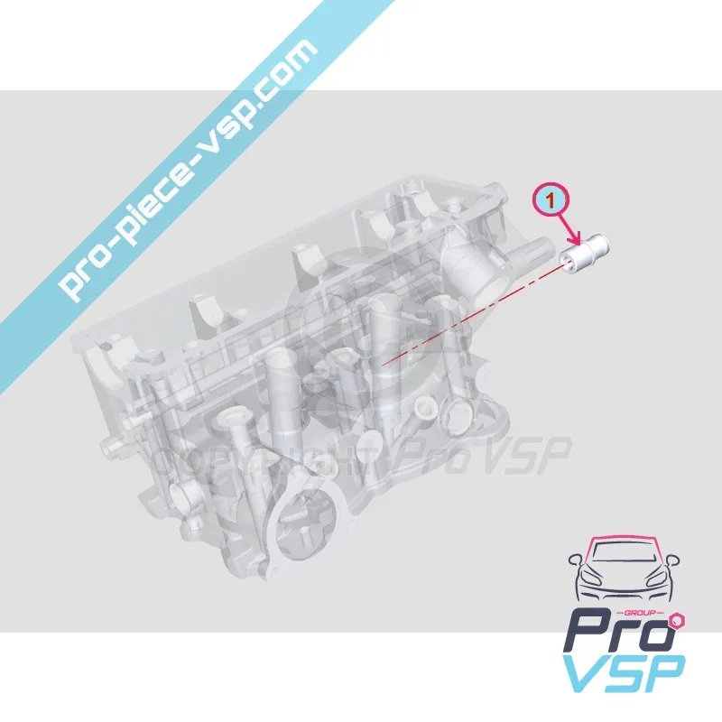 Tube Output Cooling Circuit for Engine Lombardini DCI