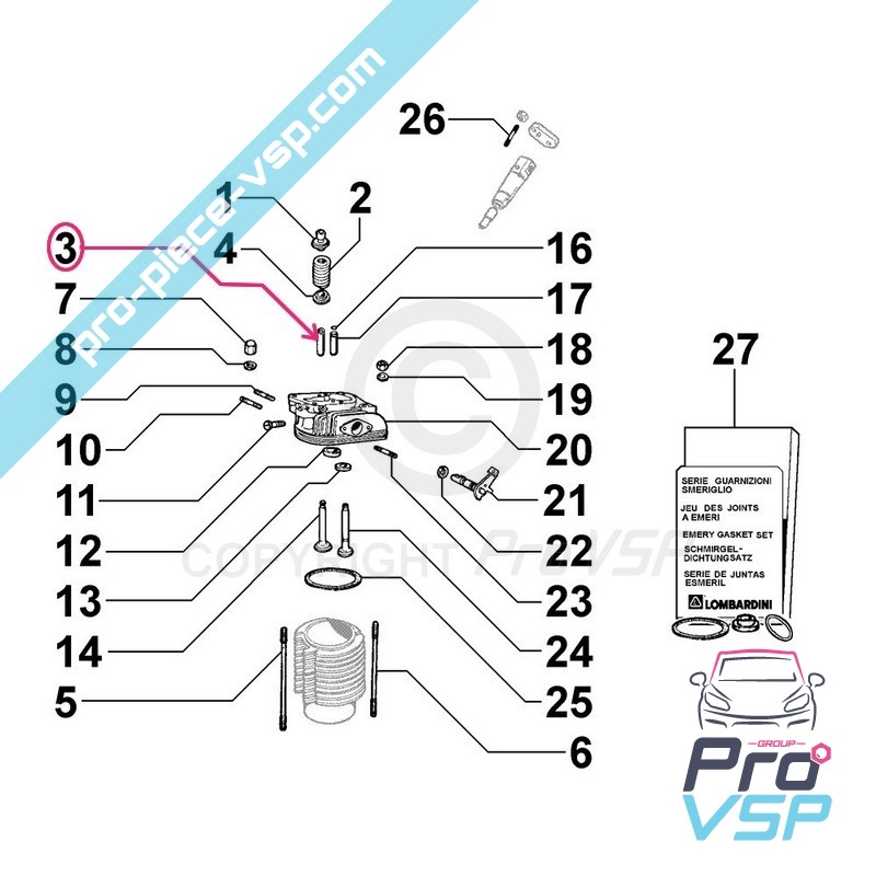 Admission valve guide