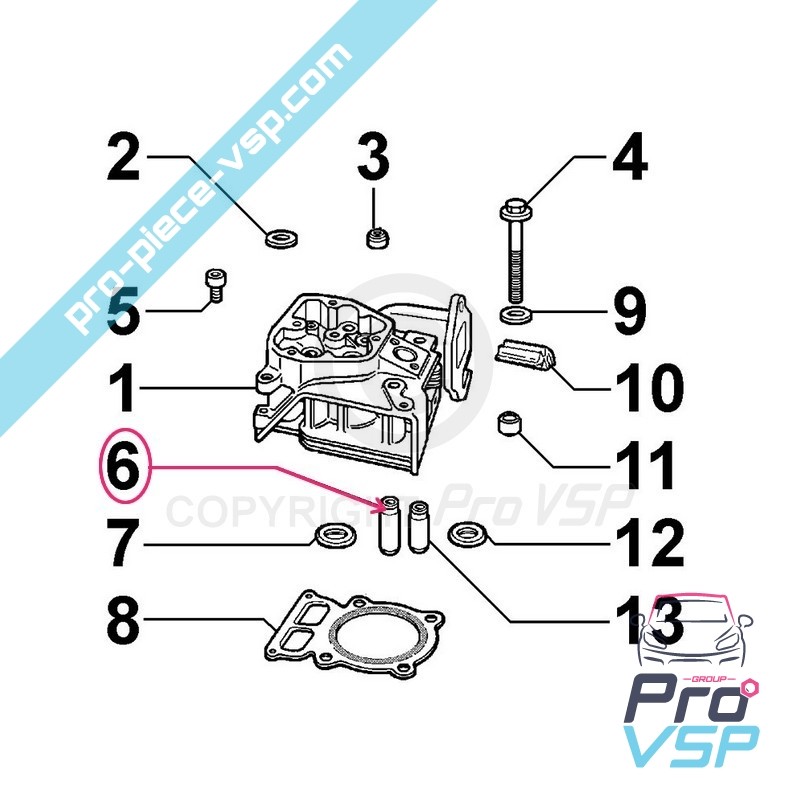 Intake valve guide