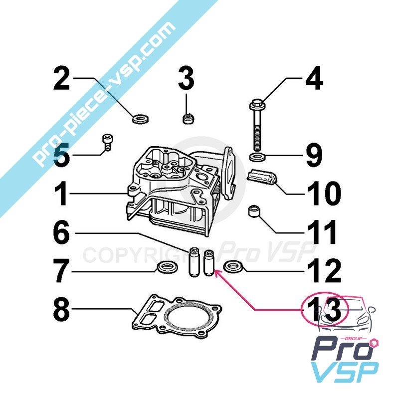 Exhaust valve guide