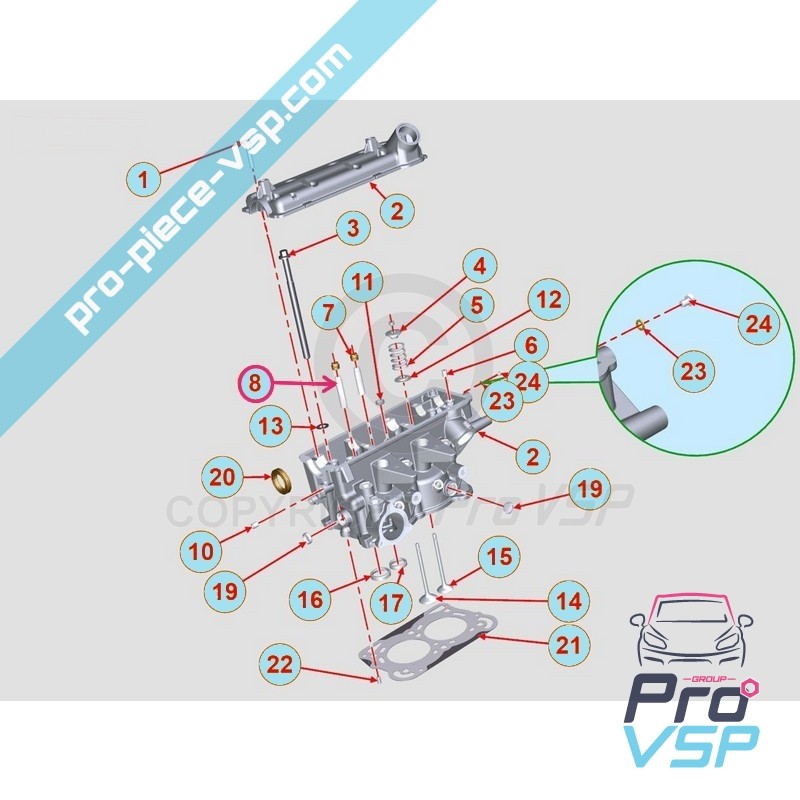 Intake valve guide