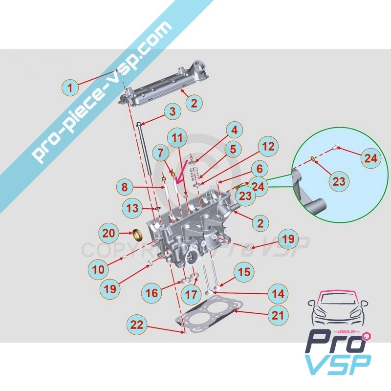 Exhaust valve guide