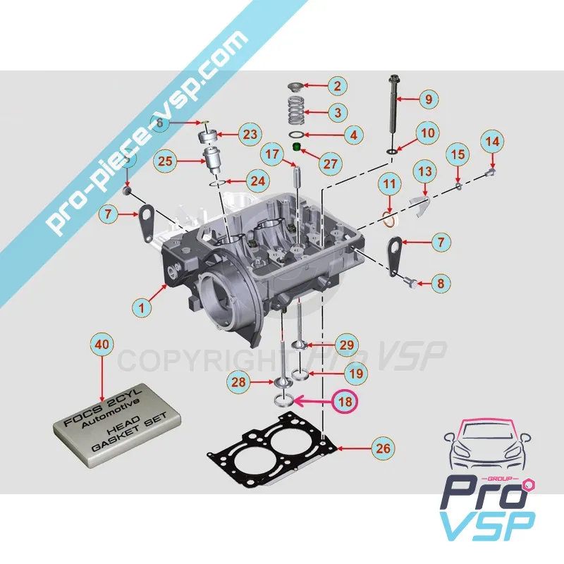 Engine intake valve seat Lombardini 502 523