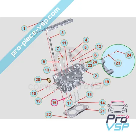 Engine intake valve seat Lombardini DCI 442