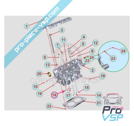 Admission valve seat