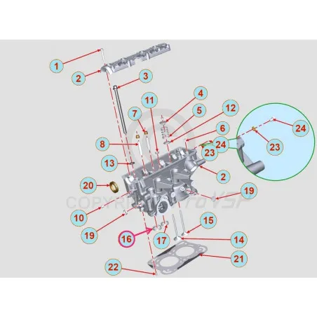 Motoreinlassventilsitz Lombardini DCI
