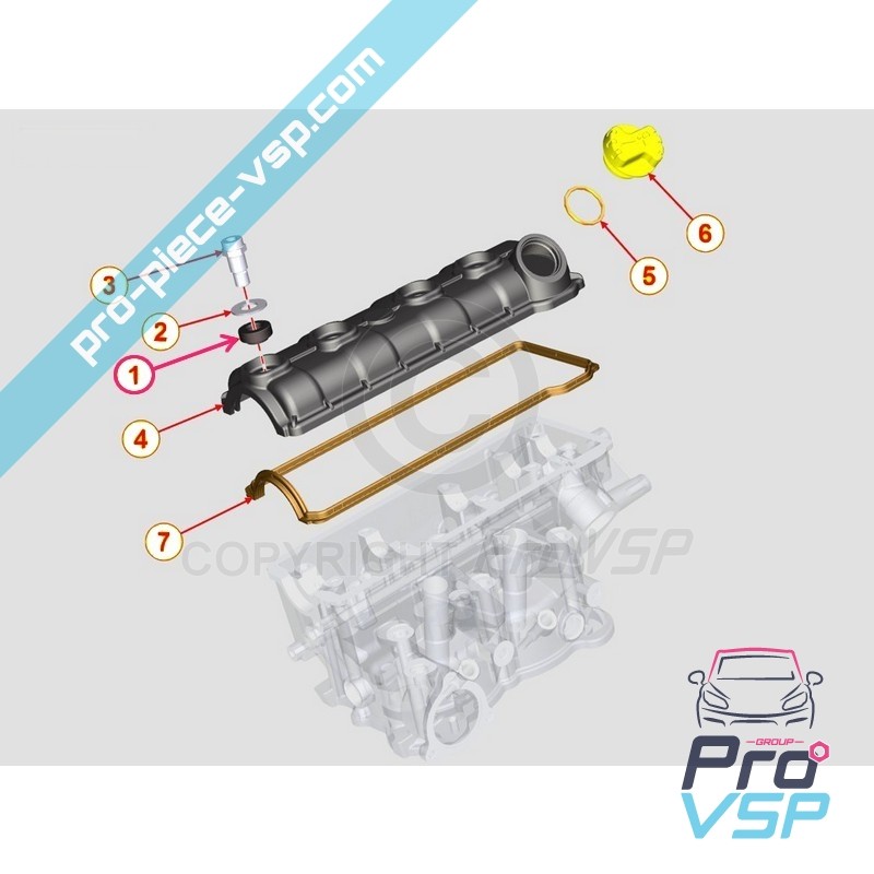 Rocker cover screw seal