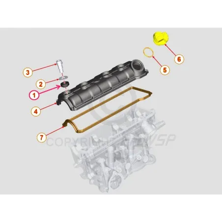 Lombardini Rocker Cover Torni tiiviste dci