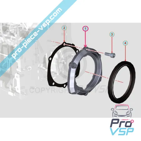 Junta de porta para motor Lombardini 502 523