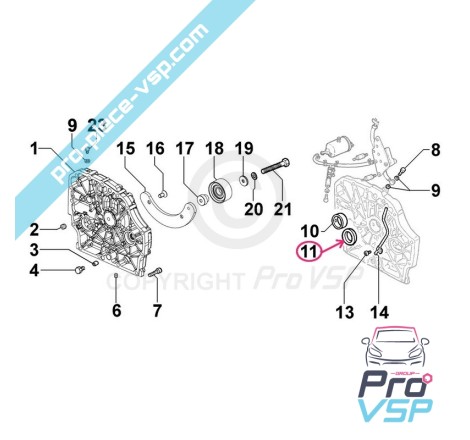 Crankshaft SPI seal