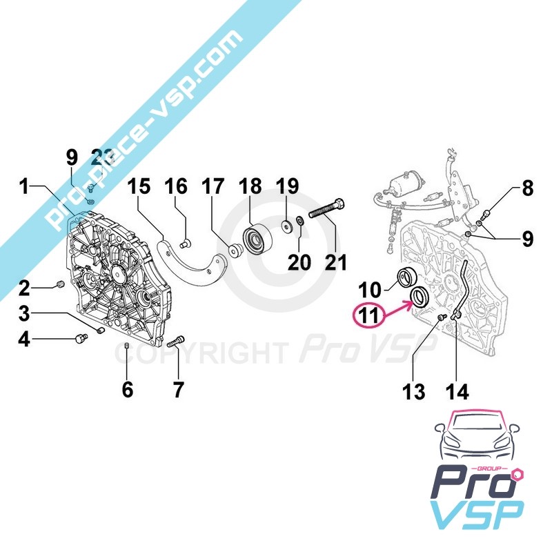 Crankshaft SPI seal
