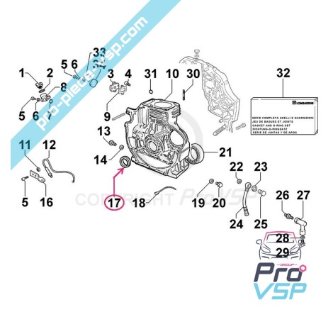 Crankshaft SPI seal