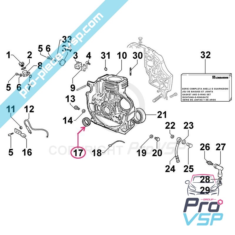 Crankshaft SPI seal