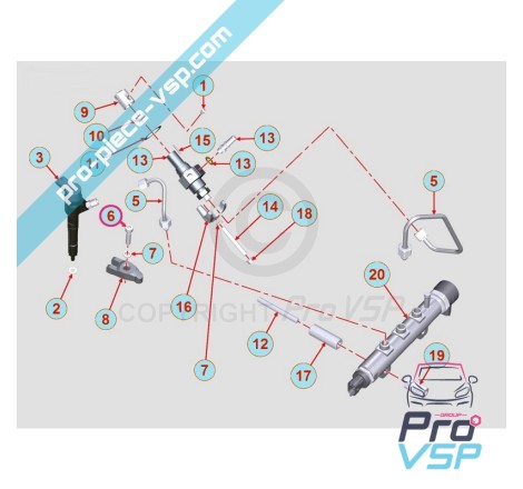 Injector mounting screw