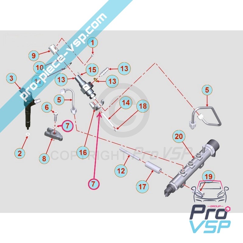 Injector mounting washer