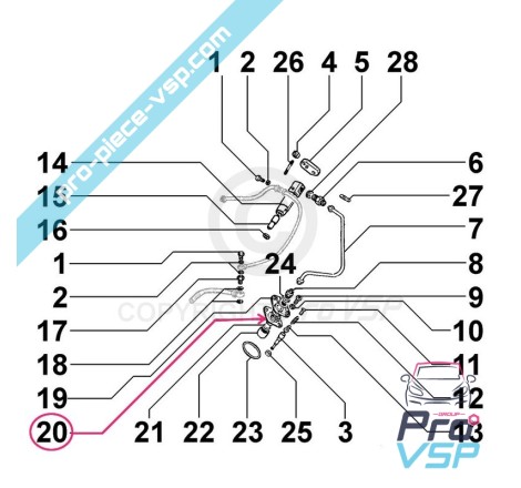 Injection pump gasket