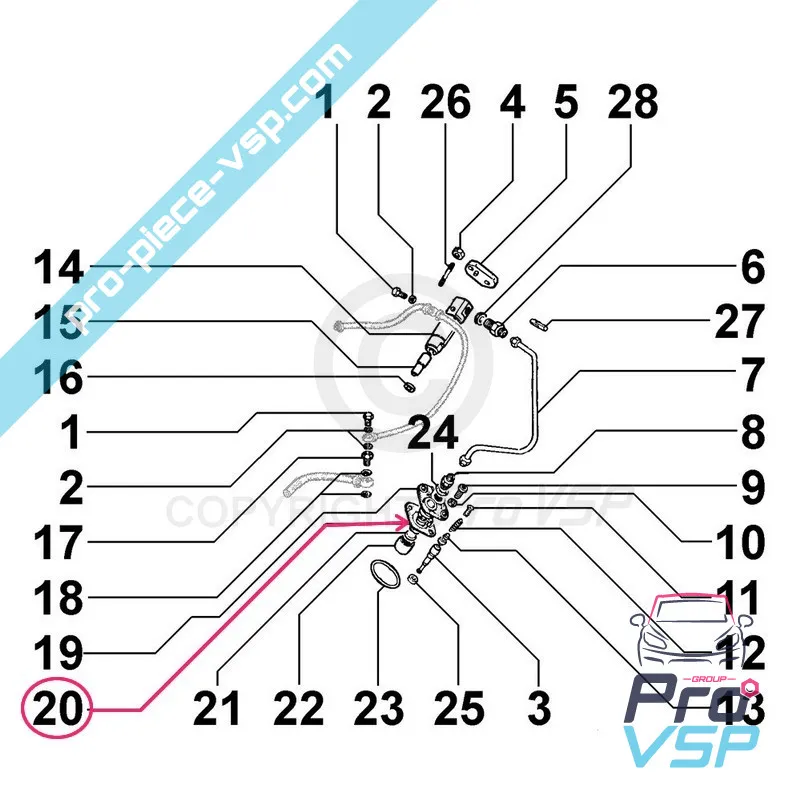 Engine injection pump gasket Lombardini 6LD325