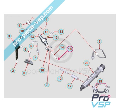 Injection pump attachment lock