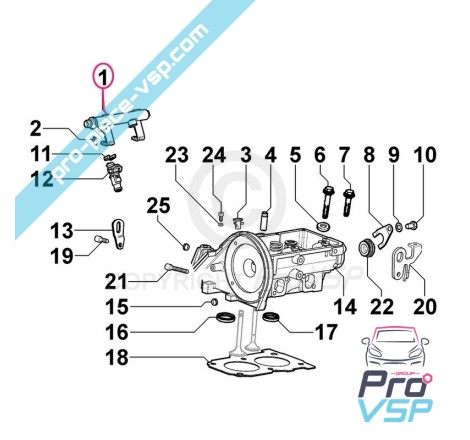 Rampe d'injection pour moteur Lombardini essence LGW 523MPI